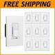Convenient 10 Pack Dimmer Light Switches Single Pole/3-way, Blue Led Indicator