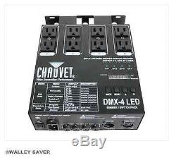 DMX 4 LED relay dimmer switch pack dj stage club dance floor lighting New