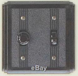 Deco bakelite light or fan switch with universal dimmer, brown, classic, 62UD B