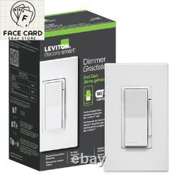 Decora Smart Wi-Fi Dimmer Switch in White Works with Google, Alexa, Homekit, a