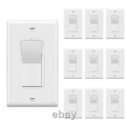 Digital Dimmer Light Switch Single Pole 3 Way 300W LED CFL 10 Pack TOPGREENER