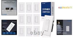 Digital Dimmer Light Switch Universal Compatibility 10 Pack, Matte White