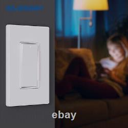 Digital Dimmer Light Switch Universal Compatibility 10 Pack, Matte White