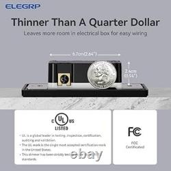 Digital Dimmer Light Switch for 300W Dimmable LED/CFL Lights and Black 6