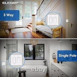 Digital Dimmer Light Switch for 300W Dimmable LED/CFL Lights and White 6