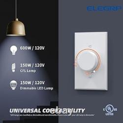 Digital Rotating Dimmer Switch for Dimmable LED, CFL and Incandescent Light 6