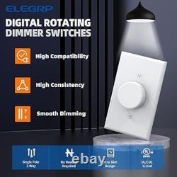 Digital Rotating Dimmer Switch for Dimmable LED, CFL and Incandescent Light 6