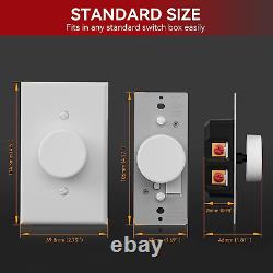 Digital Rotating Dimmer Switch for Dimmable LED Light/Cfl/Incandescent, Single-P