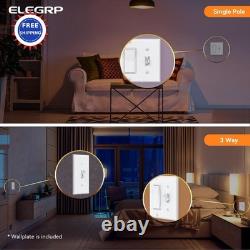 Digital Toggle Dimmer Switch 6 Pack Led ELEGRP Dimmable Incandescent Light Bulbs