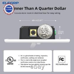 Digital Toggle Dimmer Switch 6 Pack Led ELEGRP Dimmable Incandescent Light Bulbs