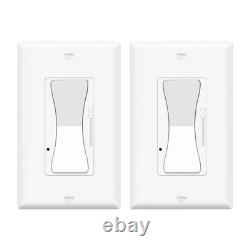 Dimmer Light Switch 2 Pack Single Pole 3 Way LED Incandescent CFL Compatible