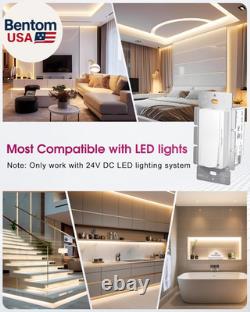Dimmer Light Switch & 24V 60W Dimmable LED Driver 2 in 1, UL Listed Single-Pole Dimmer Light Switch & 24V 60W Dimmable LED Driver 2 in 1, UL Listed Single-Pole