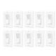 Dimmer Light Switch 3-way 15a 120-277v Led / Incandescent / Cfl Etl Listed 10pcs