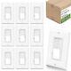 Dimmer Light Switch 3 Way 15a 120v For Cfl 600w Led 150w With Plate Cover 10pack