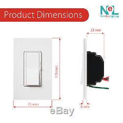Dimmer Light Switch & 3-Way Dimmer LED Dimmer Switch LED 150W /CFL 600W