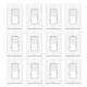 Dimmer Light Switch 3-way Neutral Wire Led Cfl Not Required With Plate Etl 12pcs