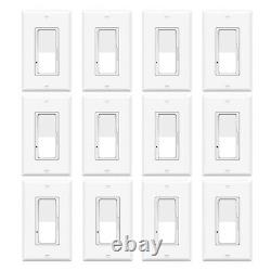 Dimmer Light Switch 3Way for 300W Dimmable LED/CFL 600W Incandescent/Halogen ×12