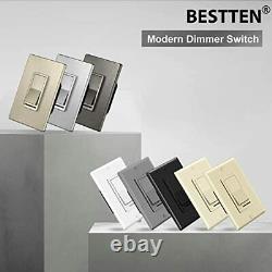 Dimmer Light Switch Compatible with Dimmable Incandescent Decorator Wallplate
