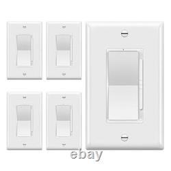 Dimmer Light Switch, LED Slide Dimmer Switch, for 300W Dimmable LED/CFL White 5
