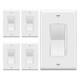 Dimmer Light Switch, Led Slide Dimmer Switch, For 300w Dimmable Led/cfl White 5