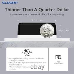 Dimmer Switch, Digital Dimmer Light Switch for LED Single Pole/3 Way 10 White