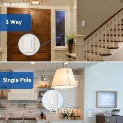 Dimmer Switch, Digital Dimmer Light Switch for LED Single Pole/3 Way 10 White