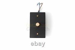 Dimmer switch 4 gang black brass