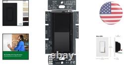Diva Dimmer Switch for LED & Incandescent Bulbs, 150W Black Modern Control