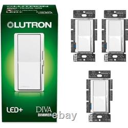 Diva LED+ Dimmer Light Switch for Dimmable LED, Halogen, and Incandescent Bul