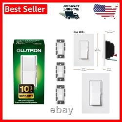 Diva LED+ Dimmer Switch 150 Watt Control for LED and Halogen Bulbs, 3 Pack