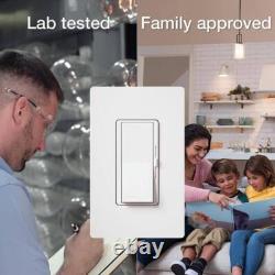 Diva LED+ Dimmer Switch withWallplate for Dimmable LED Bulbs, 150-Watt/Single-Pole