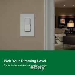 Diva LED plus Dimmer Switch for Dimmable LED Bulbs, 150-Watt/Single-Pole or 3-Wa
