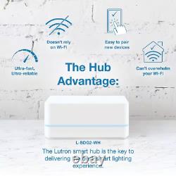 Diva Smart Dimmer Switch Starter Kit for Caseta Smart Lighting, with Smart Hub a