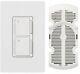 Dual Purpose Dimmer Kit, Fan Controller Light Switch Indoor Wall Mount White New