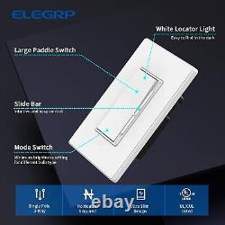 ELEGRP Digital Dimmer Light Switch for 300W Dimmable LED/CFL Lights and 600W