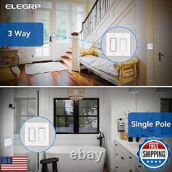 ELEGRP Digital Dimmer Light Switch for 300W Dimmable LED/CFL Lights and 600W