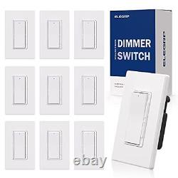 ELEGRP Digital Dimmer Light Switch for 300W Dimmable LED/CFL Lights and 600W Inc