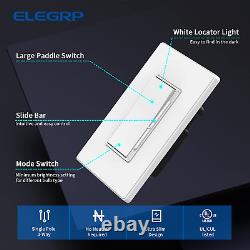 ELEGRP Digital Dimmer Light Switch for 300W Dimmable LED/CFL Lights and 600W LED