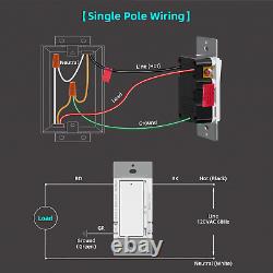 ELEGRP Digital Dimmer Light Switch for 300W Dimmable LED/CFL Lights and 600W LED