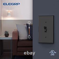 ELEGRP Toggle Dimmer Switch for Dimmable LED, CFL and Incandescent Light Lamp