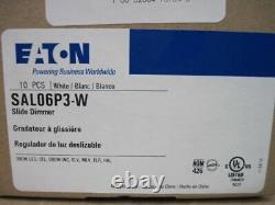 Eaton SAL06P3-W 1-Pole 3-Way Slide Dimmer with Preset BOX OF 10