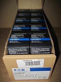 Eaton SAL06P3-W 1-Pole 3-Way Slide Dimmer with Preset BOX OF 10