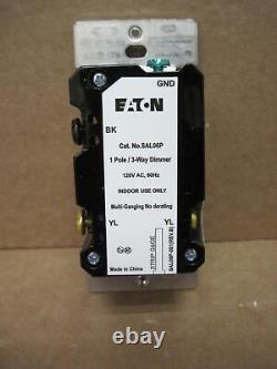 Eaton SAL06P3-W 1-Pole 3-Way Slide Dimmer with Preset BOX OF 10