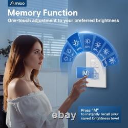 Electronic Dimmer Switch, Touch Button Control, Single-Pole with LED Indicato