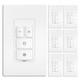 Electronic Dimmer Switch, Touch Button Control, Single-pole With Led Indicator
