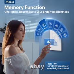 Electronic Dimmer Switch, Touch Button Control, Single-Pole with LED Indicator