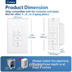 Electronic Dimmer Switch, Touch Button Control, Single-Pole with LED Indicator