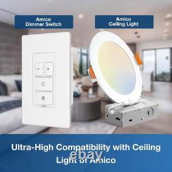 Electronic Dimmer Switch, Touch Button Control, Single-Pole with LED Indicator