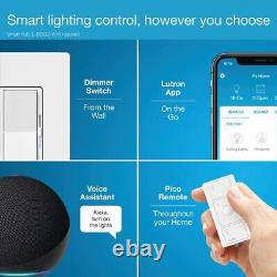 Elegant Diva Smart Dimmer Switch for Seamless Caséta Integration Light Almond