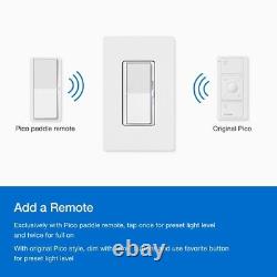 Elegant Diva Smart Dimmer Switch for Seamless Caséta Integration Light Almond